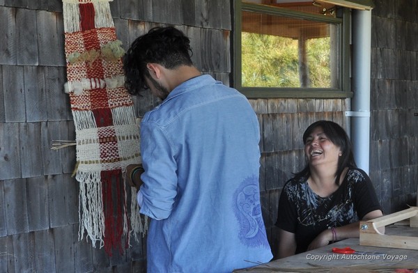 Atelier tissage chez l’habitant à Chiloé